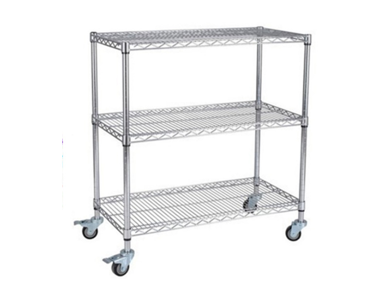 Chrome plated wire mesh trolley