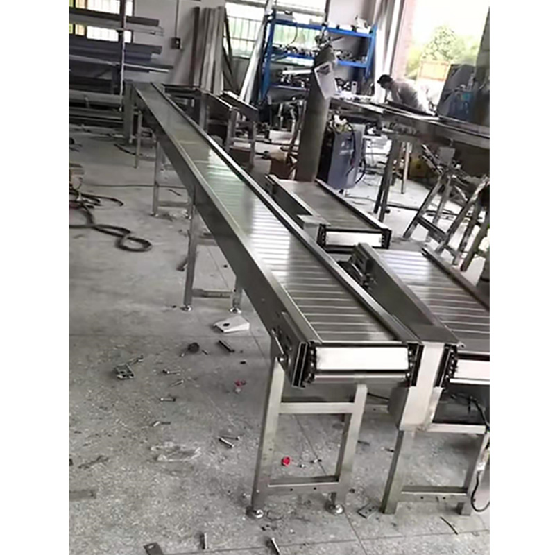 Chain plate conveyor/chain plate assembly line