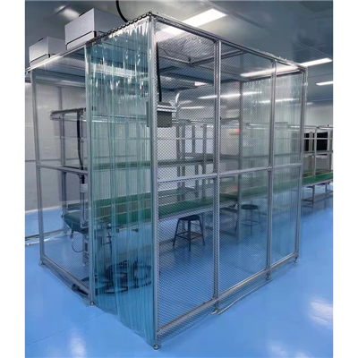 Assembly line equipped with 100 level clean shed